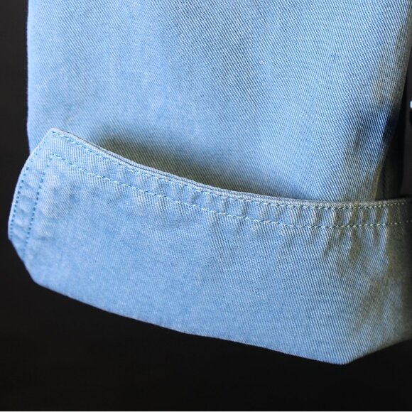 Blue Acorn Jacket with Mandarin/Nehru Collar, Size Medium - Picture 8 of 11